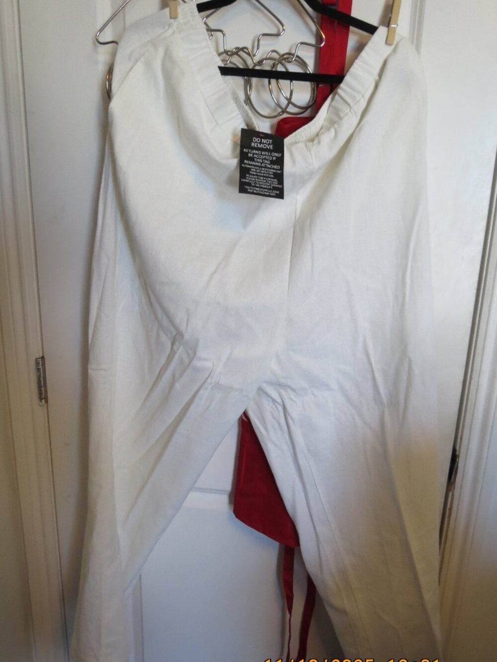 22W New With Tags Woman Within White Linen Pants